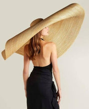 Biege - Large Straw Sun & Beach Hat