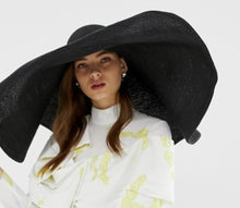 Black - Large Straw Sun & Beach Hat