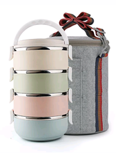 Insulated bag and 3 or 4 tier insulated food containers