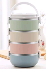 Insulated bag and 3 or 4 tier insulated food containers