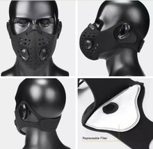 Black - N95 Face mask (Unisex) -  Adult Size Face mask neoprene