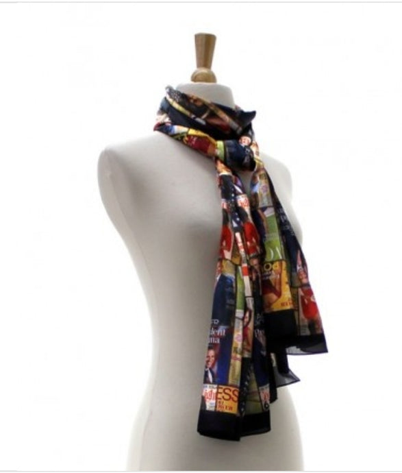 Long Michele Obama scarf