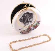 Round designer style clutch