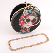 Round designer style clutch