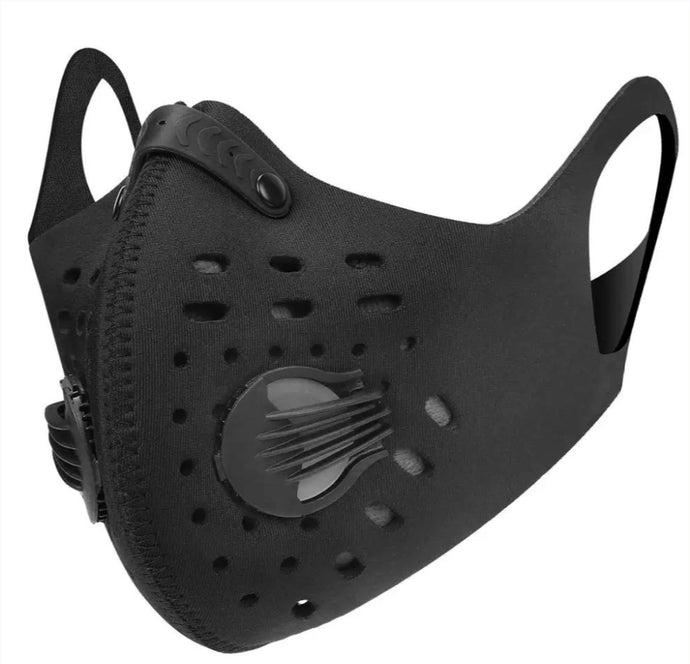 Black - N95 Face mask (Unisex) -  Adult Size Face mask neoprene