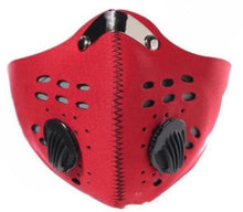 Red - N95 Adult Size Face mask W/ filter