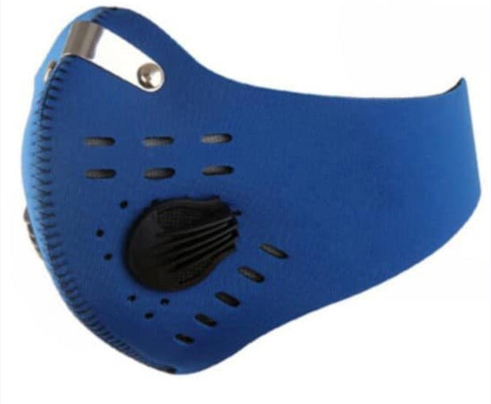 Blue - (Unisex) Adult Size N95 Filter mask Neoprene