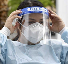 Clear plastic face shield