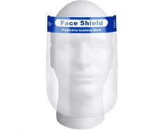 Clear plastic face shield