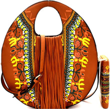 Ethnic fringe handbag