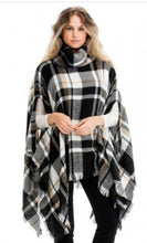 Poncho plaid