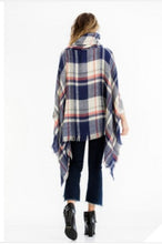 Poncho plaid