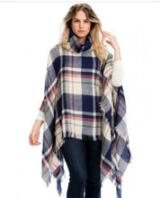 Poncho plaid