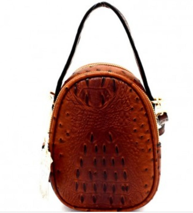 Ostrich inspired style handbag