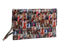 Extra long and wide Michelle Obama magazine clutch