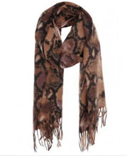 Trendy animal print long scarf