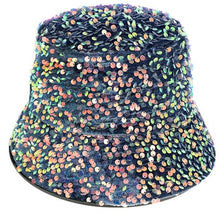 Sequin bucket hat